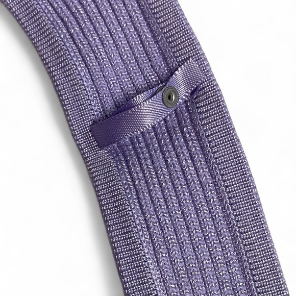 WHBM White House Black Market Fitted Ribbed Tank Top Lavender Small NWT Stretchy - Picture 7 of 9